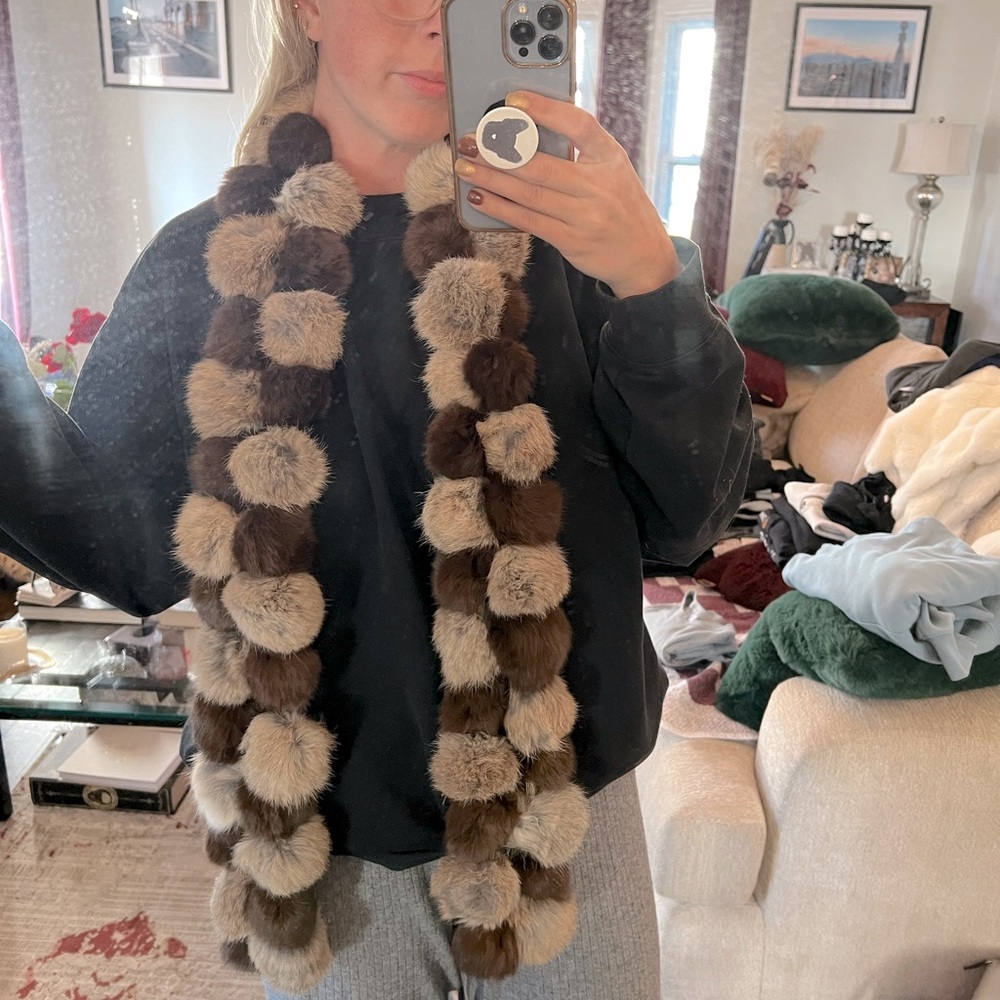 Rabbit Fur Scarf